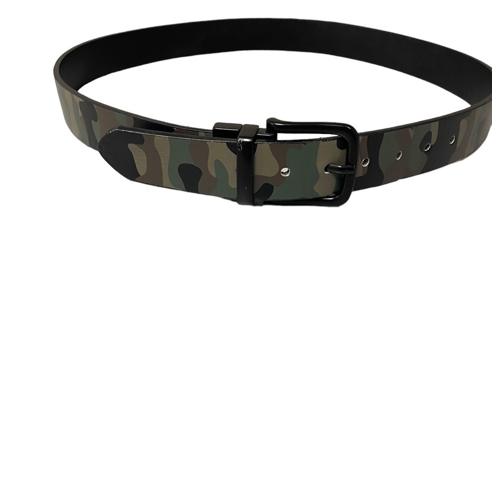 Camo style kids synthetic leather belt size large‎